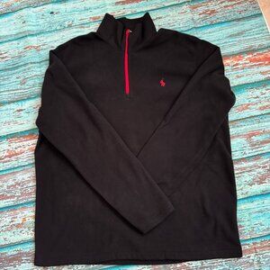 Mens Black Ralph Lauren 3/4 zip Performance pullover